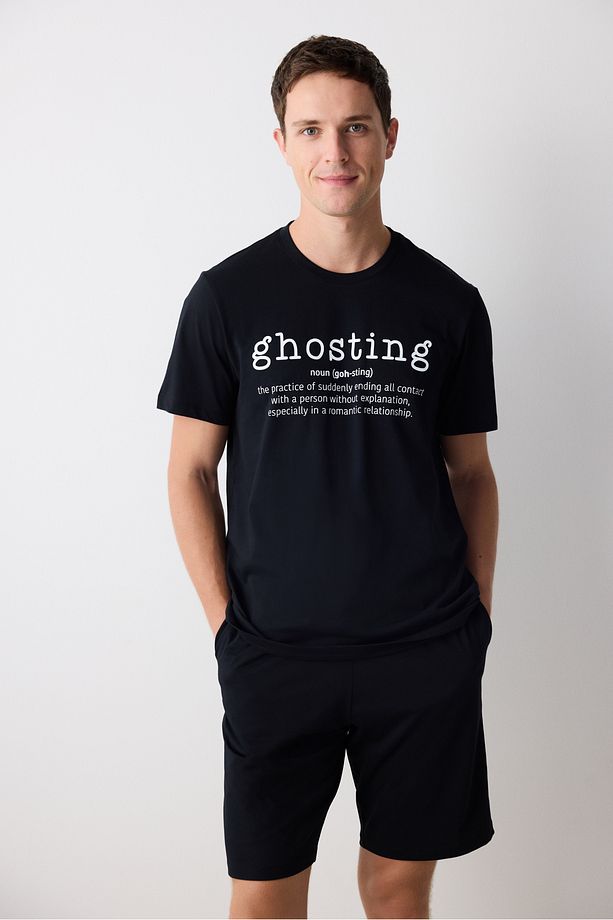 Ghosting Çok Renkli Şortlu Pijama Takımı - 3