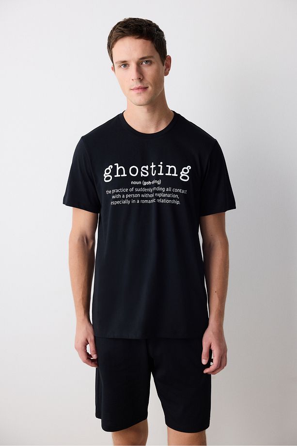 Ghosting Çok Renkli Şortlu Pijama Takımı - 2