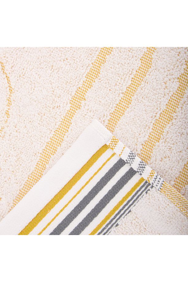 Soft Bohem Baş Havlusu - Bej / Hardal - 50x70 cm - 4