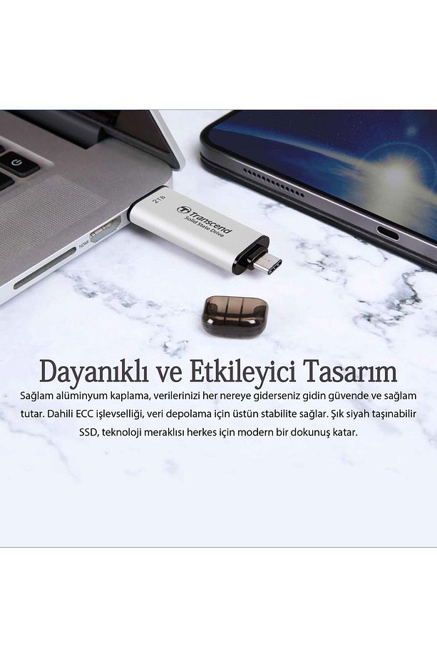 TS1TESD310P 1TB USB/Type-C 10Gbps Taşınabilir Harici SSD - Pembe - 8