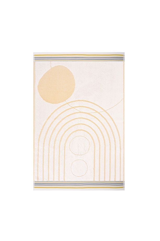 Soft Bohem Baş Havlusu - Bej / Hardal - 50x70 cm - 2