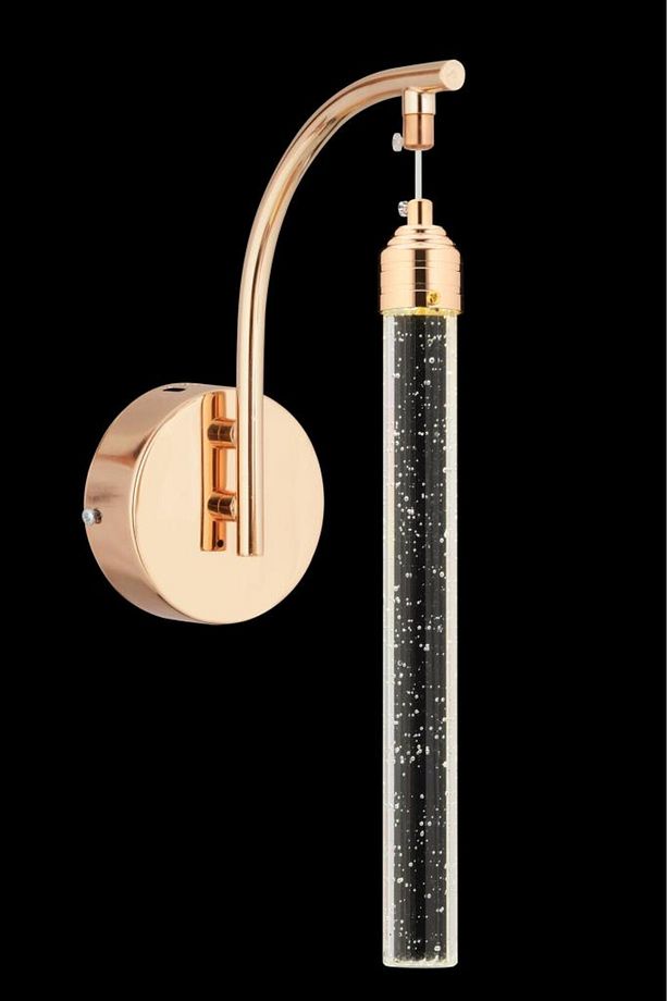 İstanbul Avize Aplik Rosa Tekli Gold Ledli Modern Lüx Aplik - 2