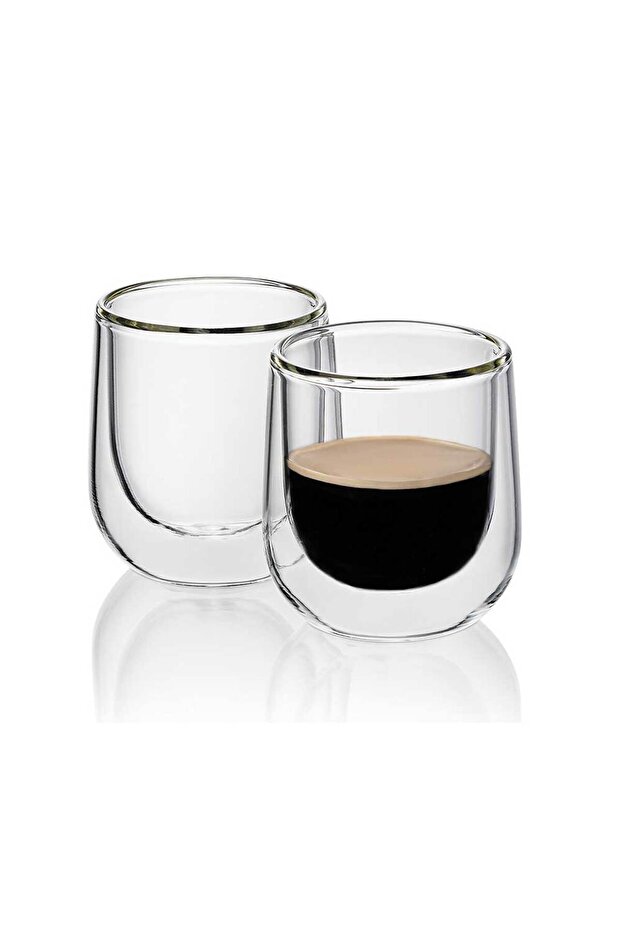 Fontana Çift Cidarlı Espresso Bardağı 2'li 60 ml - 2