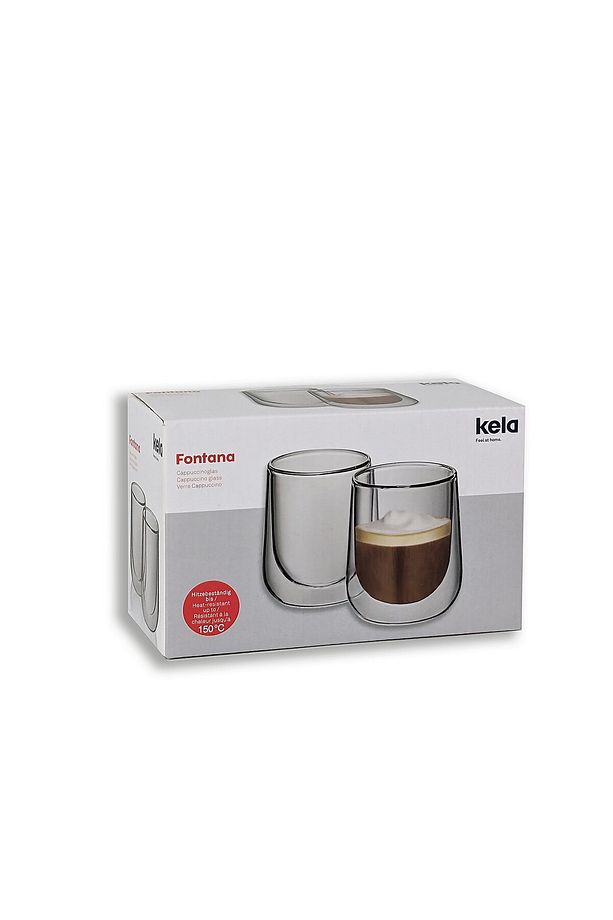 Fontana Çift Cidarlı Cappucino Bardağı 2'li 180 ml - 2