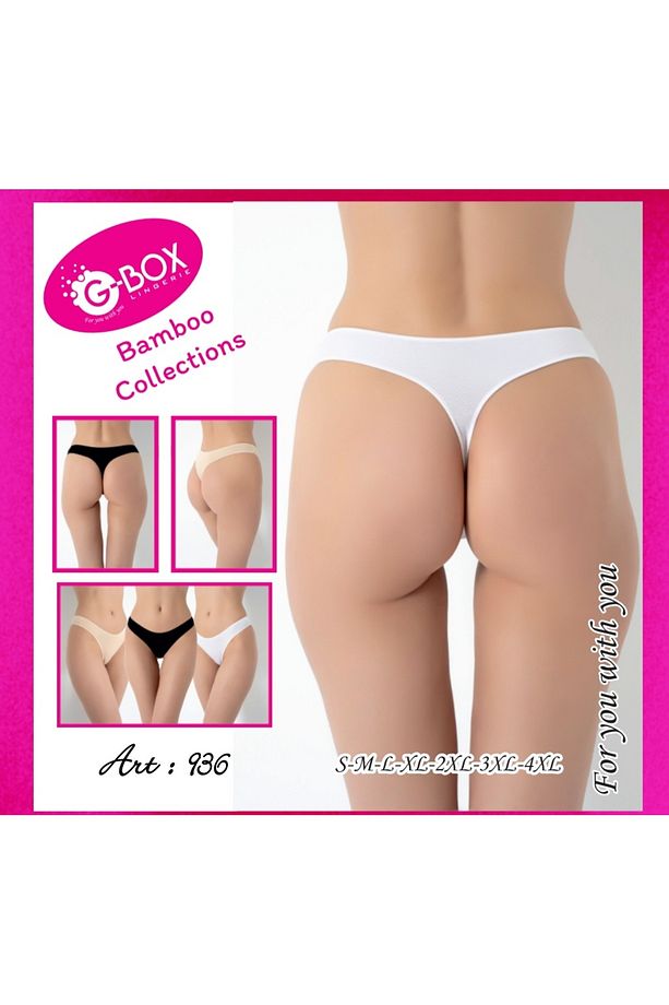 GBOX 3lü Bamboo String İz Belli Etmez Asorti Renk gbox936 - 1