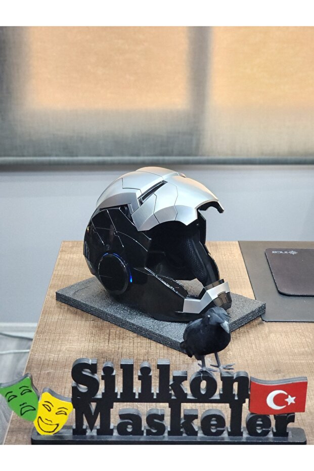 Siyah İron Man Demir Adam Kask - 6
