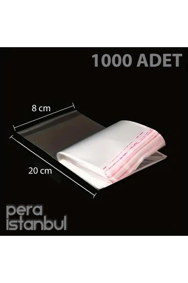1000 Pieces 8X20 Self Adhesive Resealable Candy Cookie Transparent Plastic Bag Bag