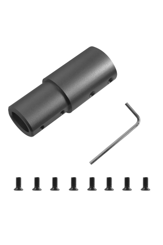 black Aluminum Extension Tube Pipe Extender Pole For M365/Pro/Pro 2 Modification Upgrade Electri...