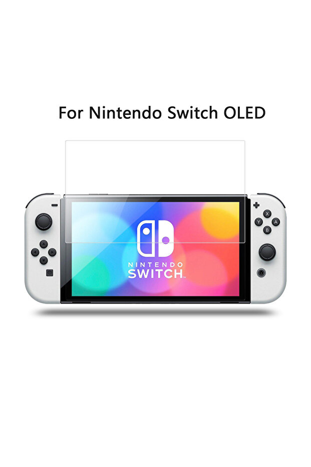 عبوة من قطعتين لشاشة Switch OLED Switch Lite HD المتينة المصنوعة من الزجاج المقوى، NS Switch