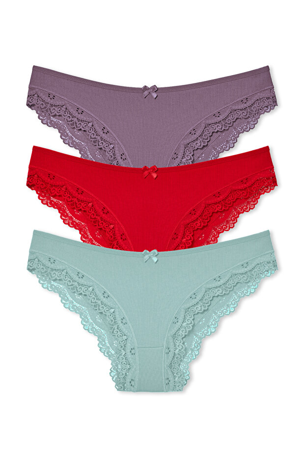 3-Piece Camisole Slip Women's Panties