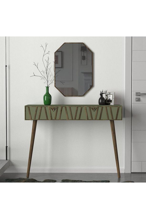 Exclusive Forest Aynalı Dresuar Ceviz - Sardunya - 1
