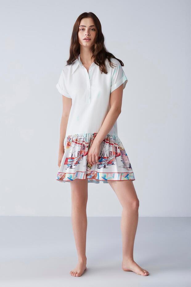 Cloud Patterned Dress 9402 - 2