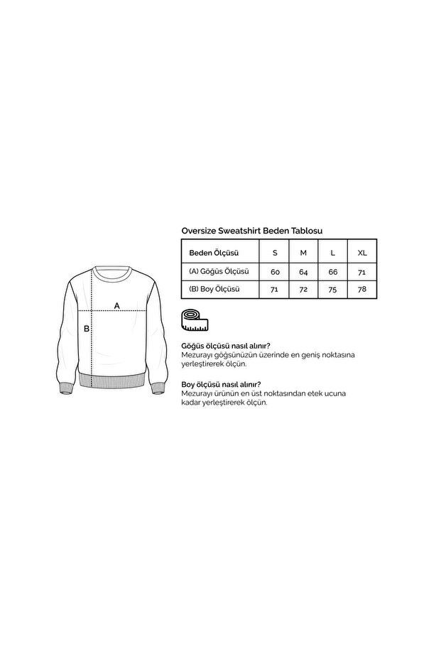 Basic Erkek Oversize Sweatshirt - 3