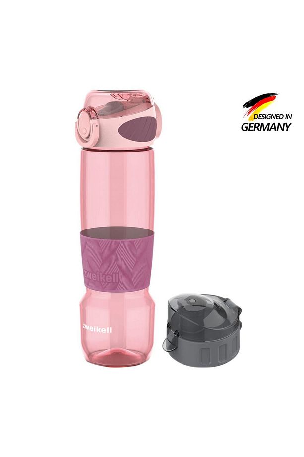 Rezon Switch Rose Bpa Içermez 650 ml Tritan Kırılmaz Suluk - Su Matarası - Yedek Kapak Hedi - 1