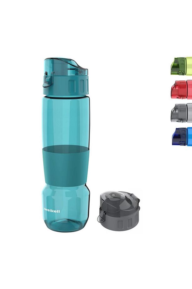Pivot Switch Aqua Blue Bpa Içermez 650 ml Tritan Kırılmaz Suluk - Su Matarası - Yedek Kapak - 4