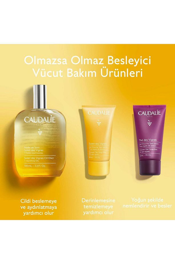 Soleil des Vignes Elixir Yağ Seti-Elixir Yağ 50ml+Duş Jeli 30ml+Vücut Losyonu 30ml - 3