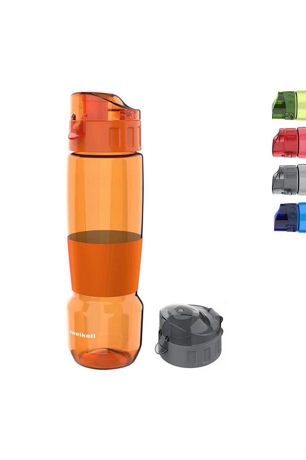 Pivot Switch Orange Bpa Içermez 650 ml Tritan Kırılmaz Suluk - Su Matarası - Yedek Kapak He - 4