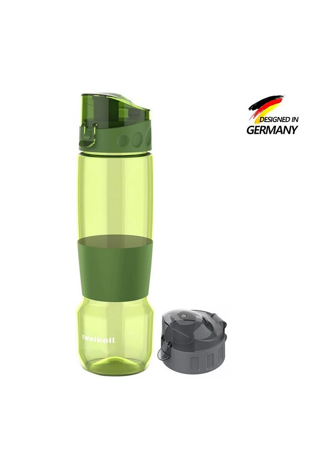 Pivot Switch Military Green Bpa Içermez 650 ml Tritan Kırılmaz Suluk-su Matarası-yedek Kapa - 1