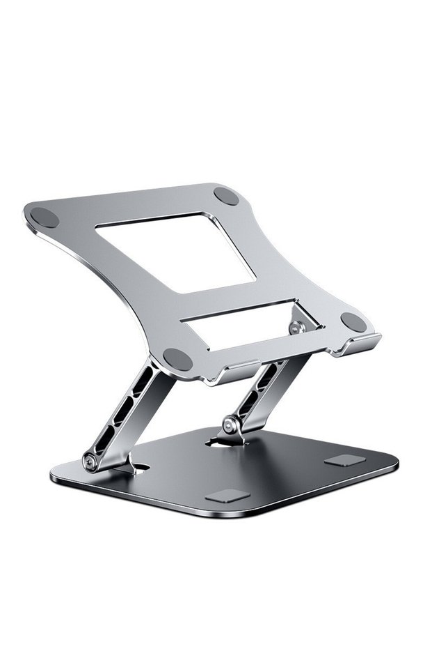 Silver Laptop Stand Adjustable Aluminum Alloy Notebook Tablet Stand Up to 17 Inch Laptop Portable Fo