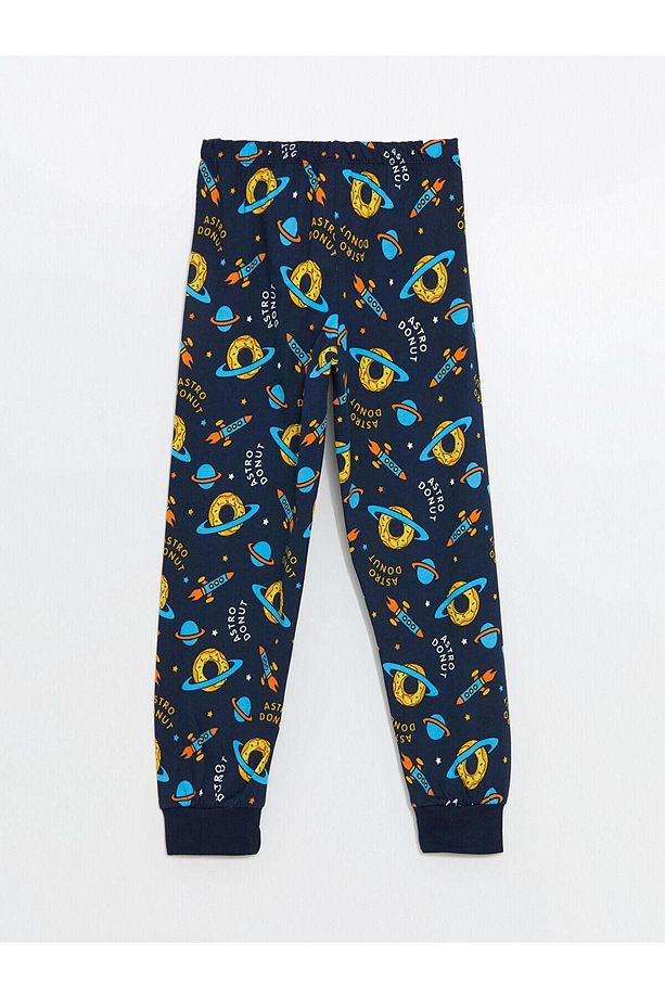 LCW Kids Bisiklet Yaka Erkek Çocuk Pijama Takımı - 5