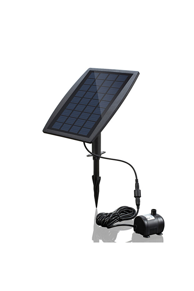 black 9V 2.5W Water Pump Solar Power Panel Landscape Pool Garden Fountains Pluggable Solar Power Dec