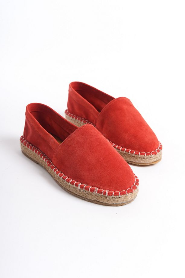 Kadın Süet Espadril Babet Mercan -mcsvt23tms002-mrc - 1