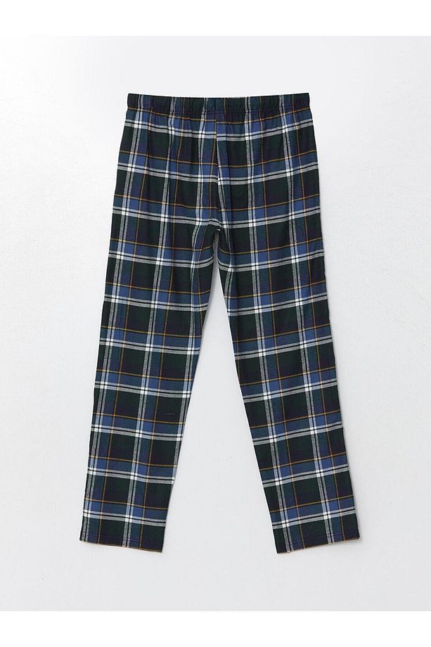 Ekoseli Standart Kalıp Erkek Pijama Takımı - 5