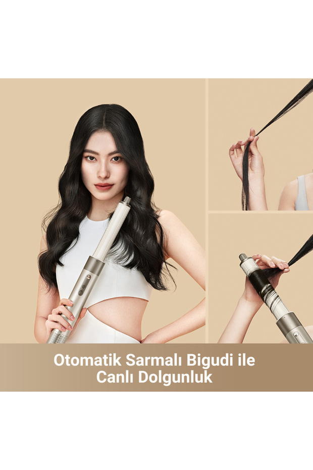 Air Style RLS3L Saç Şekillendirici 5in1 Gold Titanium Hızlı Kurutma Aparatlı - 3