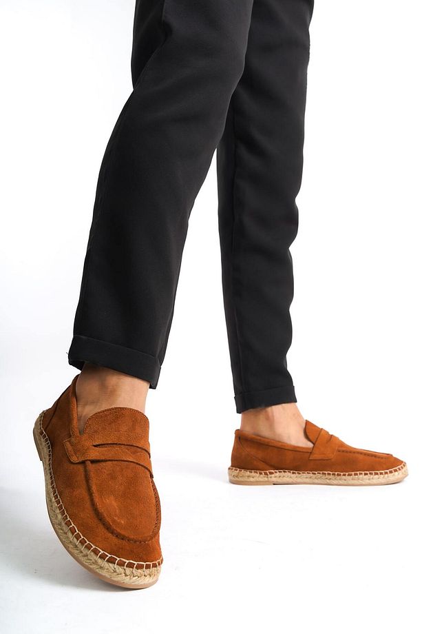 Summer Erkek Jüt Taban Taba Süet Espadril & Loafer -mssr1274-tb - 1