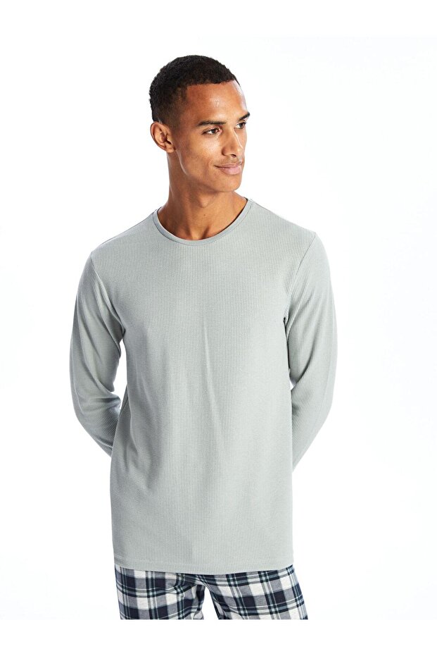 Baskılı Standart Kalıp Erkek Pijama Takımı - 1