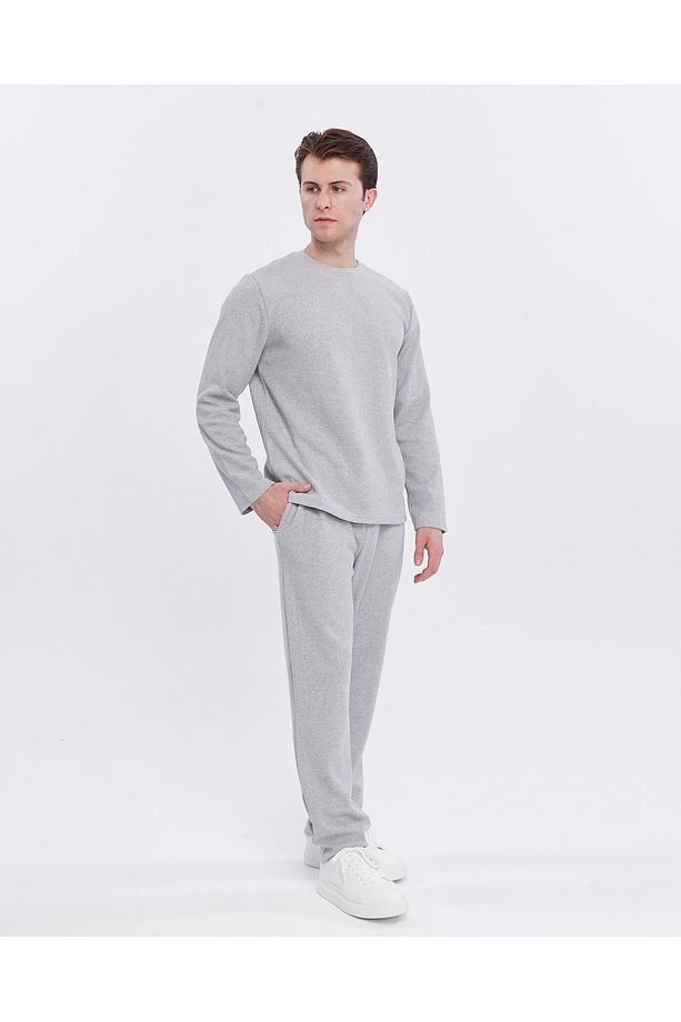 waffle kumaş erkek pijama takımı - 4