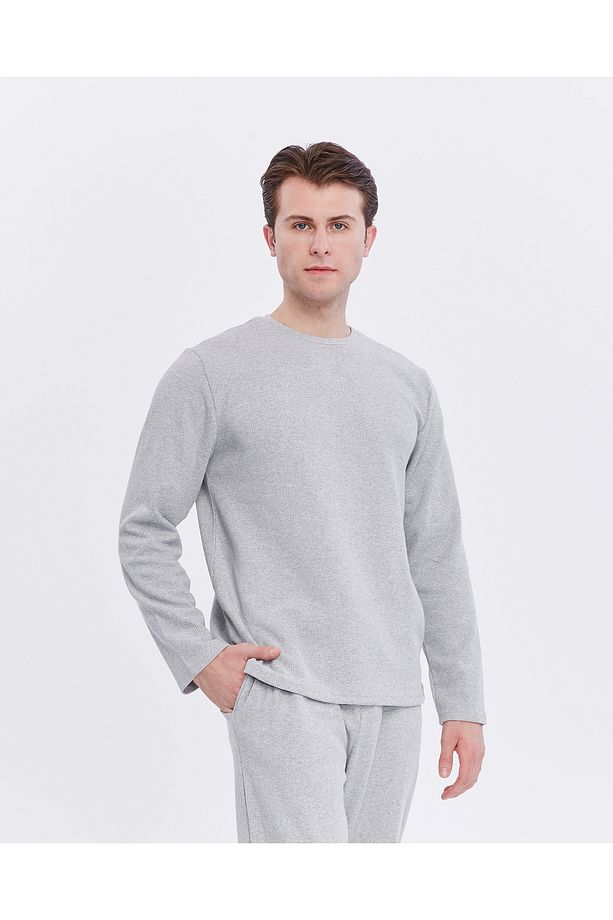 waffle kumaş erkek pijama takımı - 5