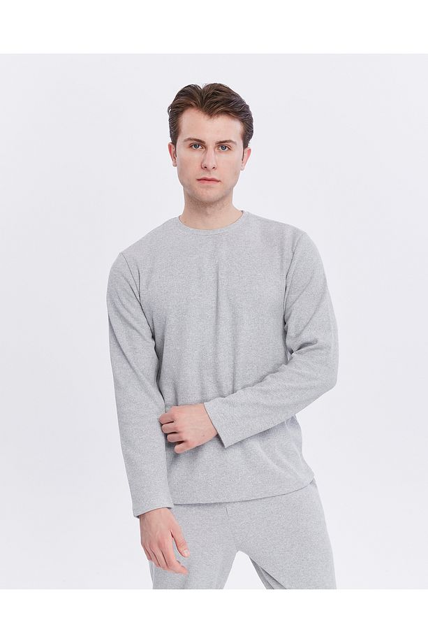 waffle kumaş erkek pijama takımı - 6