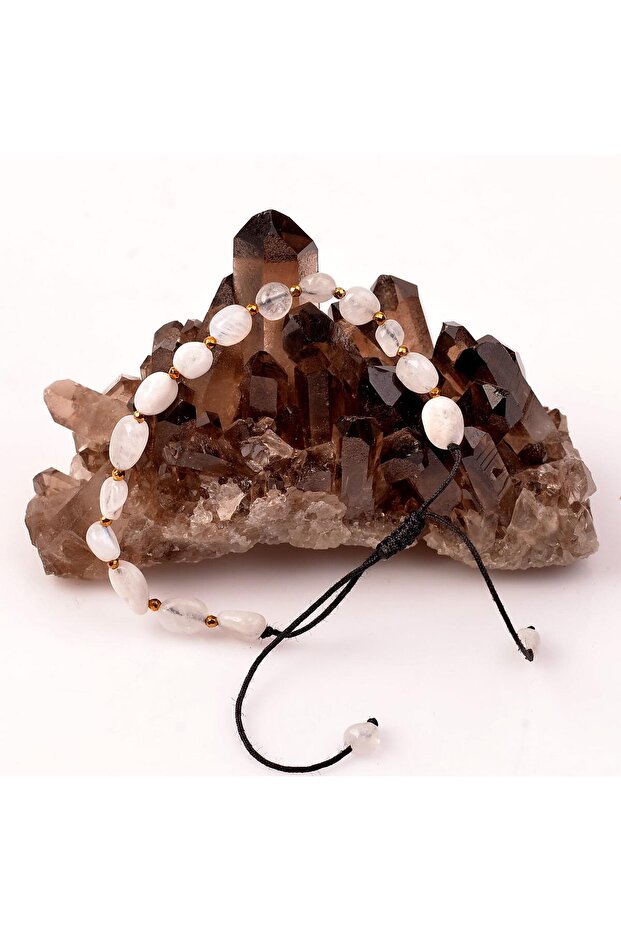 سوار سلسلة حجر القمر - قابل للتعديل - 1