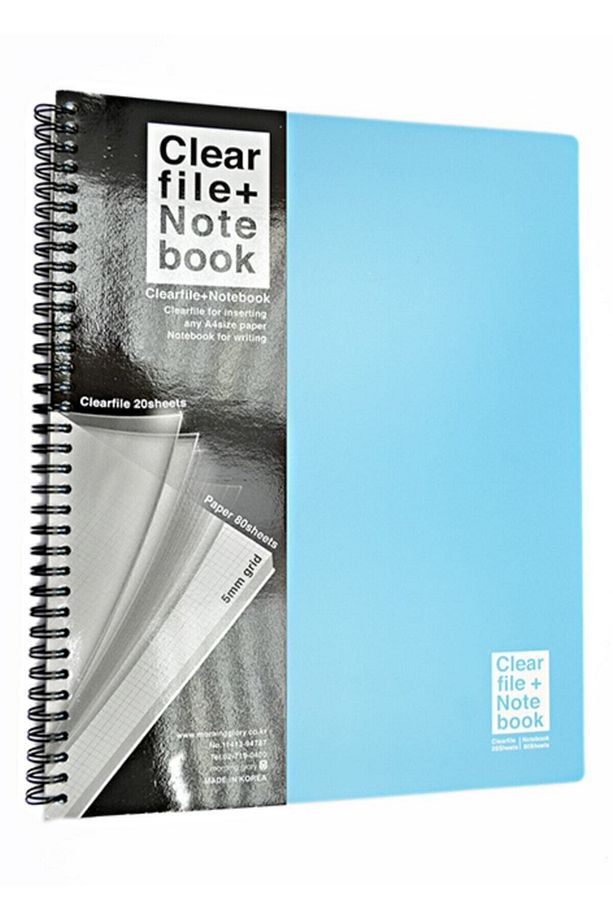 20 Poşet Dosyalı 80 Yaprak A4 Kareli Defter ( Sadece Mavi Renk ) - 1