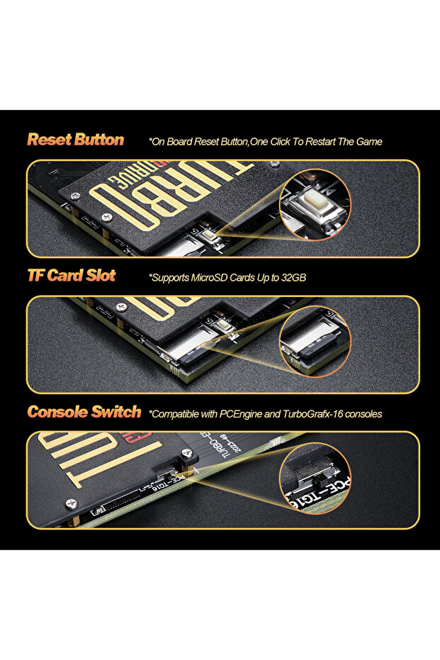 TURBO EVERDRIVE PCE Game Card Flash Drive Memory Card Store NTSC / Pal Game Files For PC-Engine T... - 6