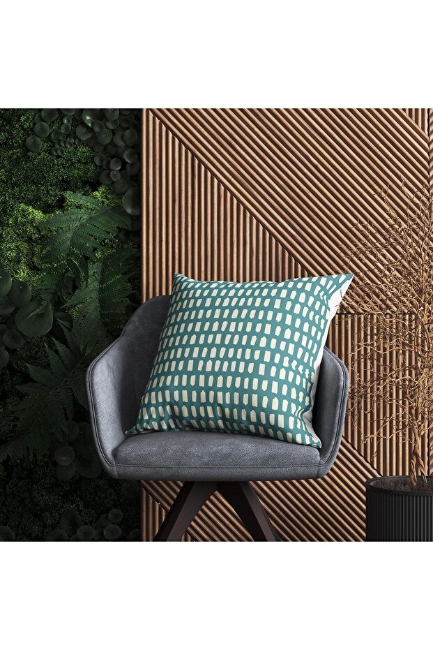 غطاء وسادة منقوش هندسيًا - DS109 - 2