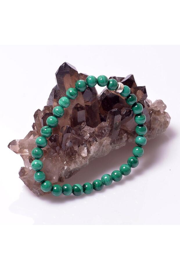 Malachite Stone Bracelet - 6 mm