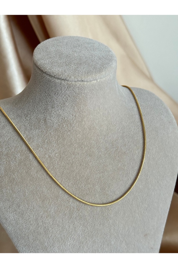 Steel Snake Necklace Chain 60cm & Charm Chain