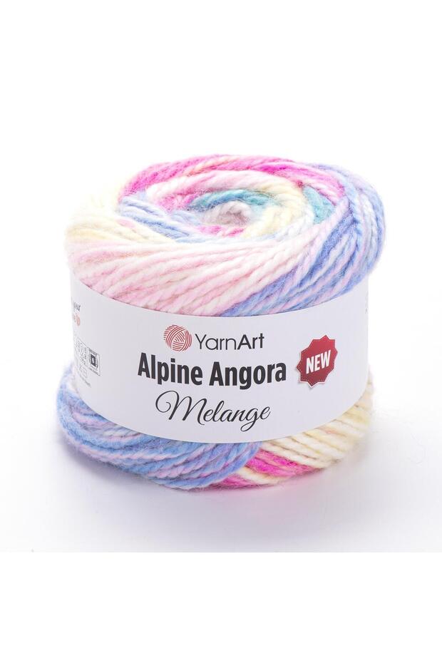 ALPINE ANGORA MELANGE - حبل محبوك يدويًا EBRULI-6402 - 1