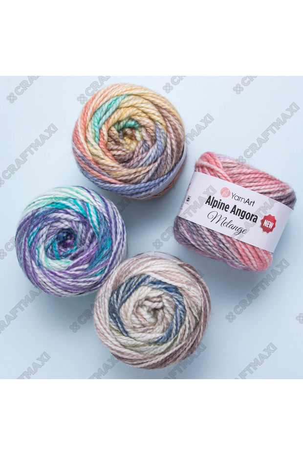 ALPINE ANGORA MELANGE - حبل محبوك يدويًا EBRULI-6402 - 5