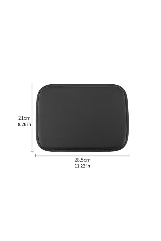 black Car armrest cushion cover leather car console armrest box accessory cover seat cushion center