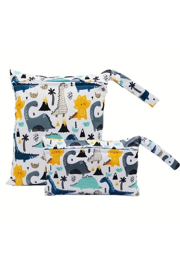 Baby Diaper/Clothing/Laundry/Cosmetic Waterproof Storage Bag -School-Nursery-Pool-Travel (2 Pieces)