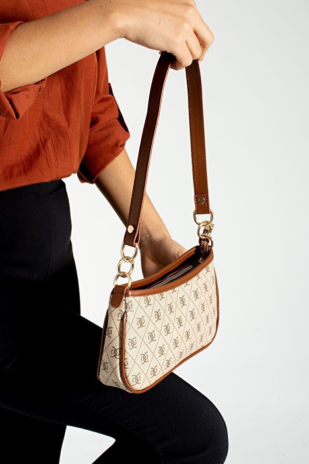 Adjustable Cross Strap Patterned Stylish Minimal Bag - 2