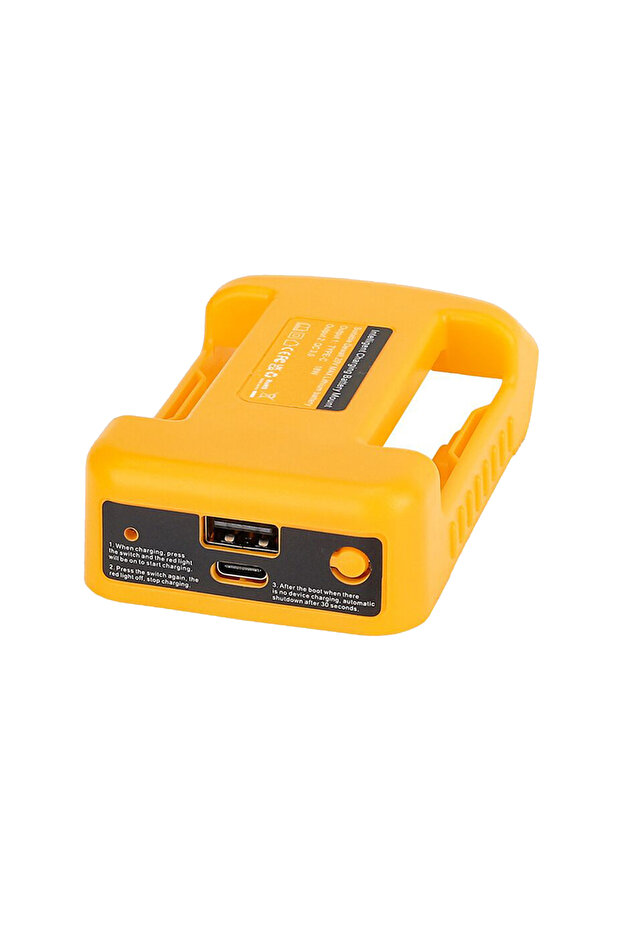 محول 1 قطعة مع واجهة إخراج مزدوجة لبطارية DEWALT 18 فولت 54 فولت DCB200