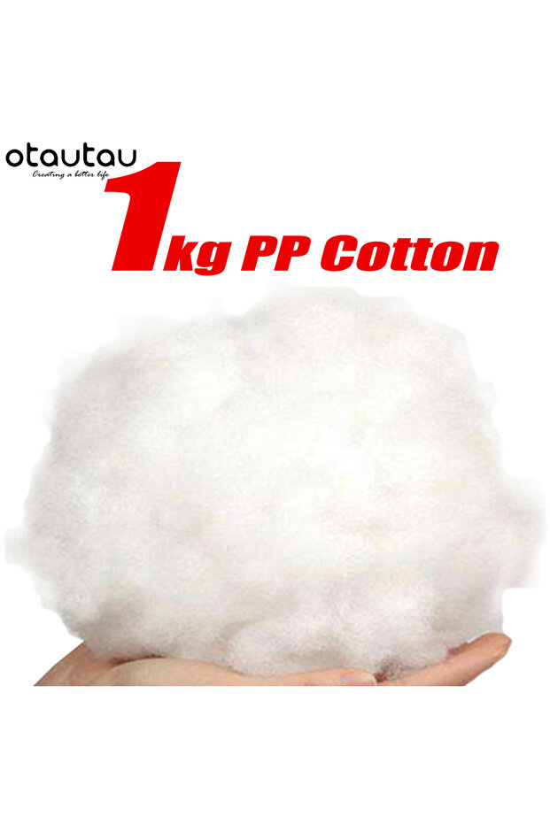 PP cotton-1kg OTAUTAU 1kg PP Cotton Polyester High-elasticity Eco 3D Hollow Filler for Pillow Plush
