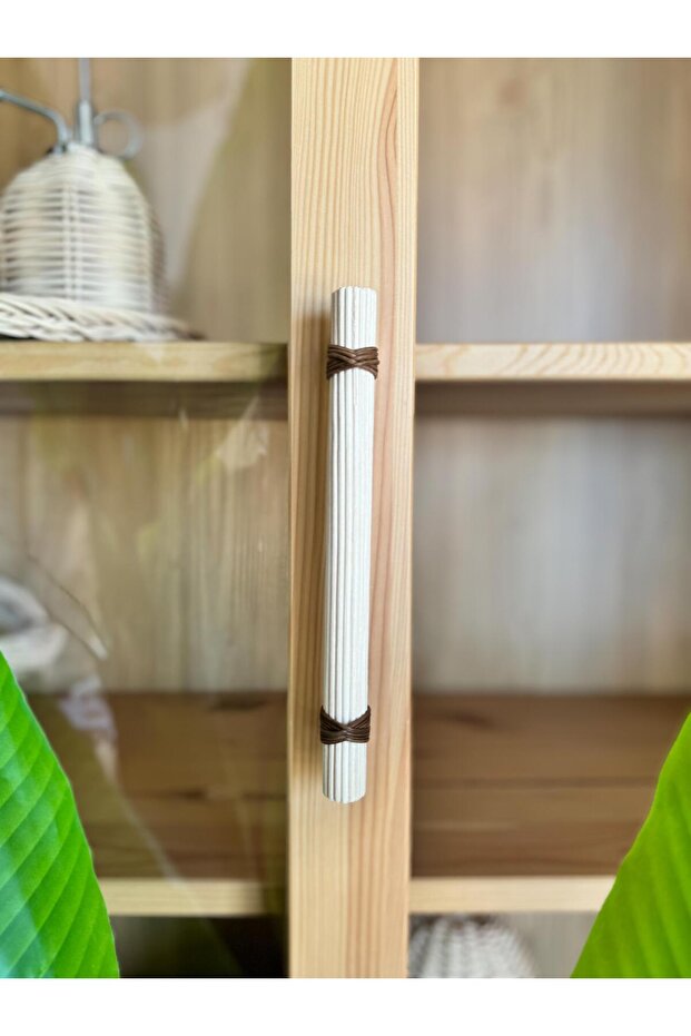 12.8 cm kulp- 128mm Rattan Kulp -Dolap Kulp -Çekmece Kulp- Hasır Kulp-meşe renk kulp-12.8 cm kulp - 6