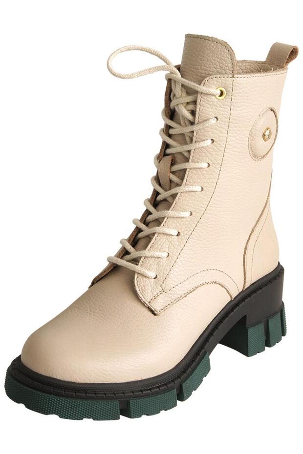 D24kb-1915 Kadın Deri Klasik Bot - 1