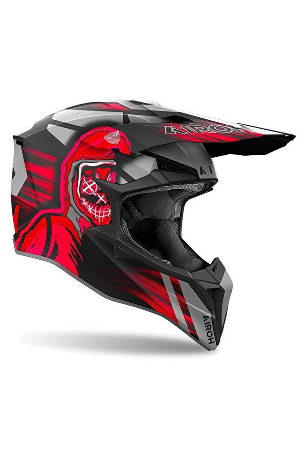 Wraap Cyber Red Matt Kask - 2