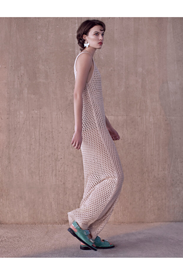 X Melis Ağazat - Crochet Mesh Long Dress